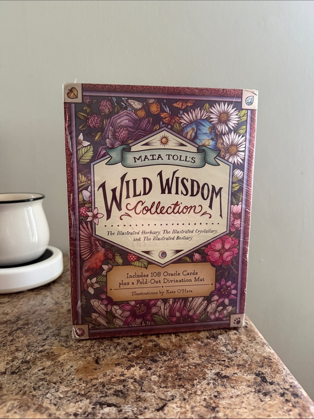 Brand New Maja Toll's Wild Wisdom Collection Oracle Deck - Floral Purple Box